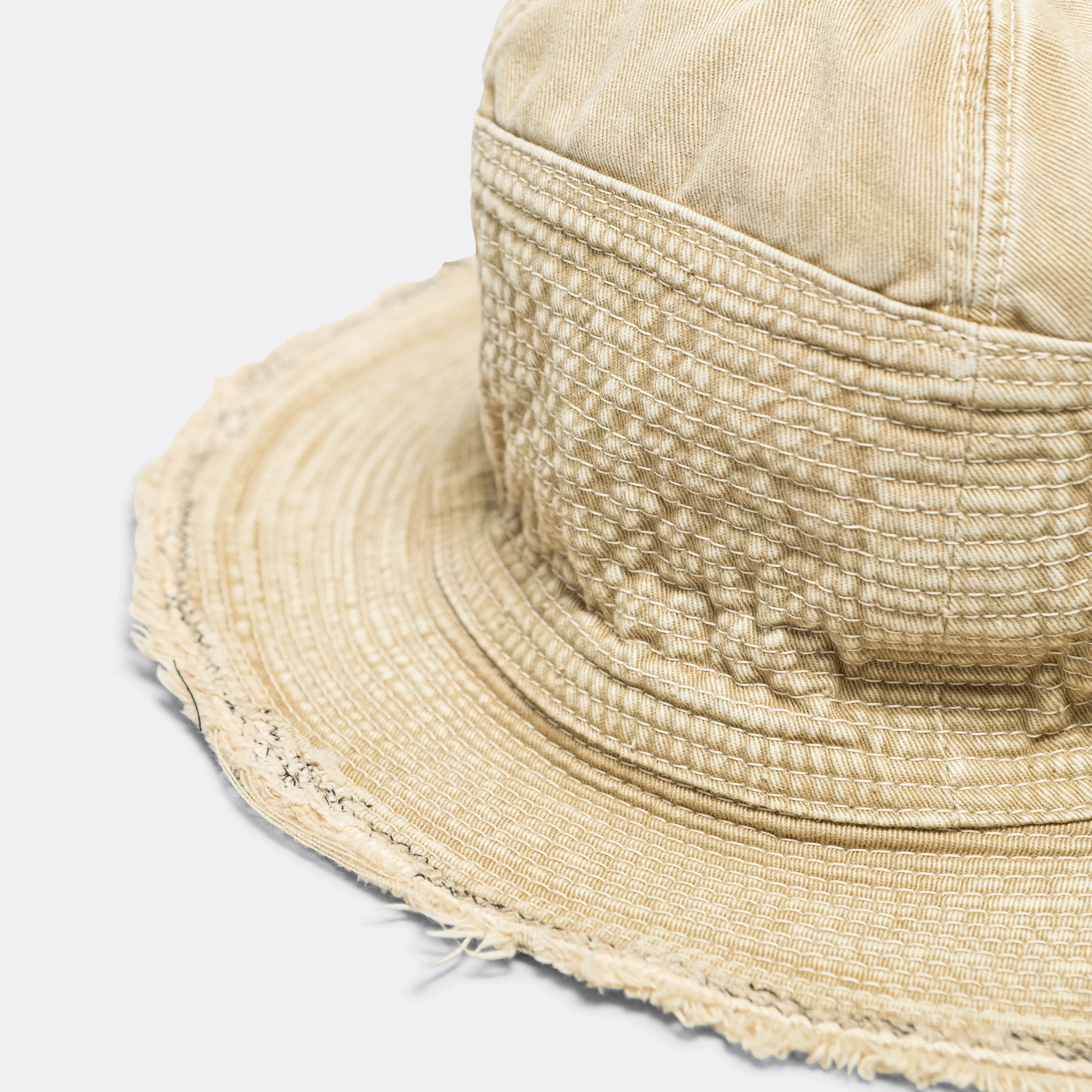 11.5oz THE OLD MAN AND THE SEA Hat (SOFT CRASH REMAKE) - Beige