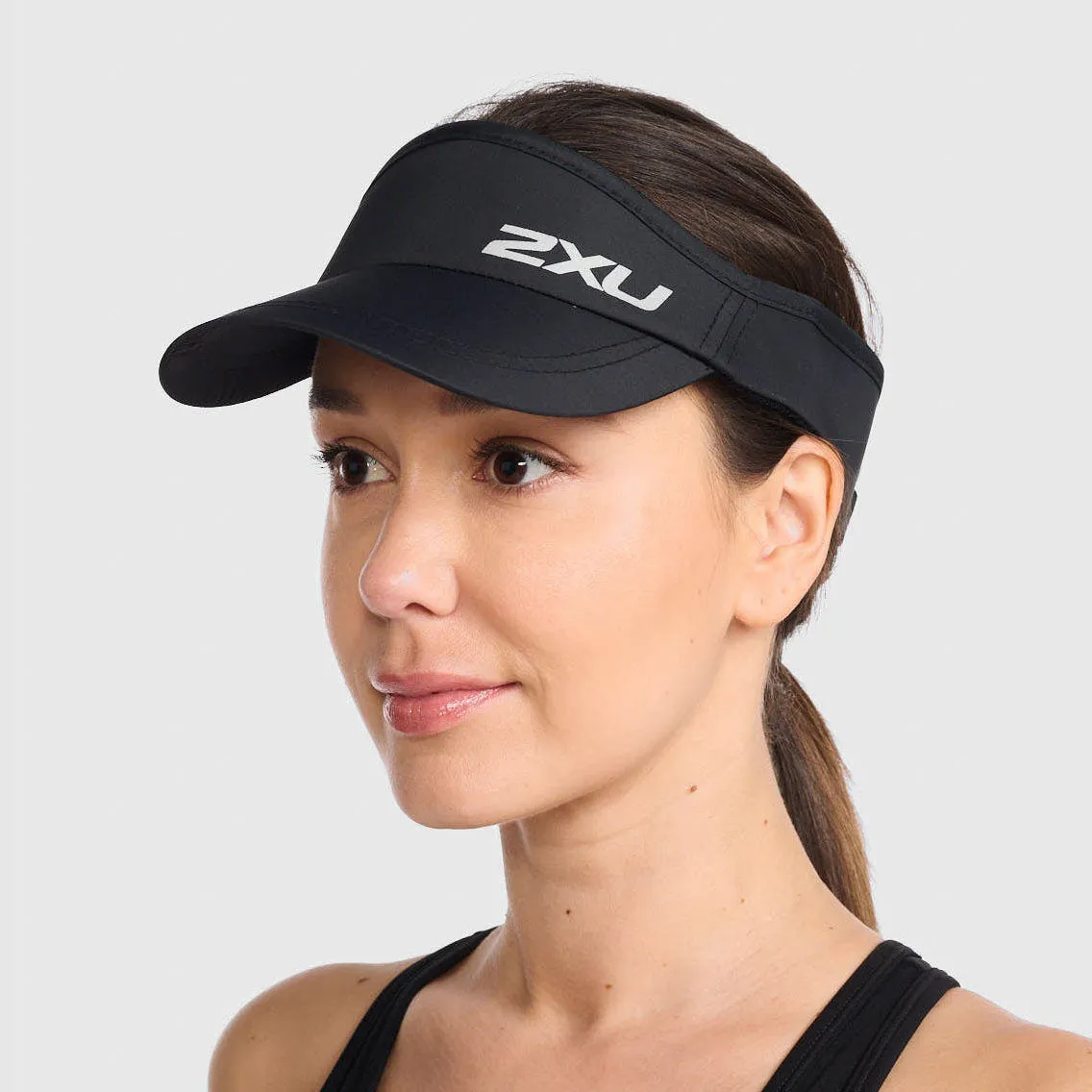 2XU - Run Visor - Black/Black