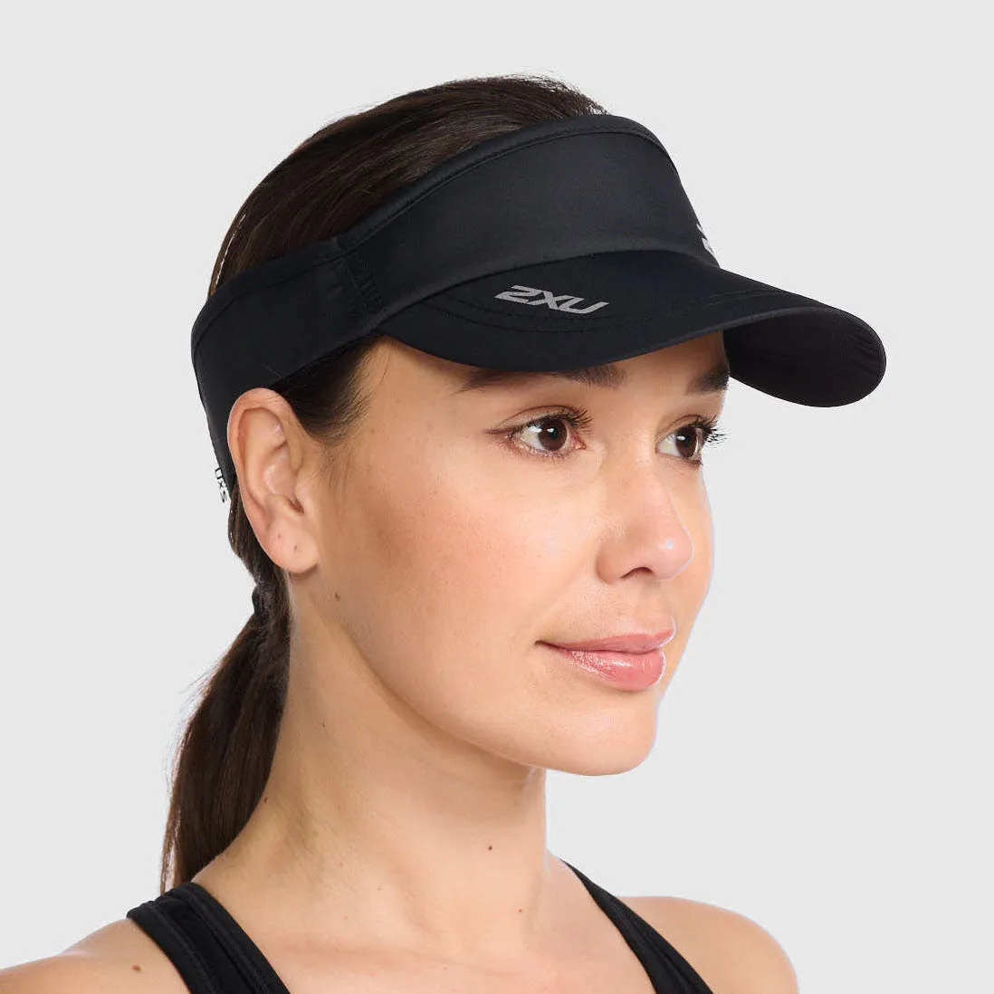 2XU - Run Visor - Black/Black