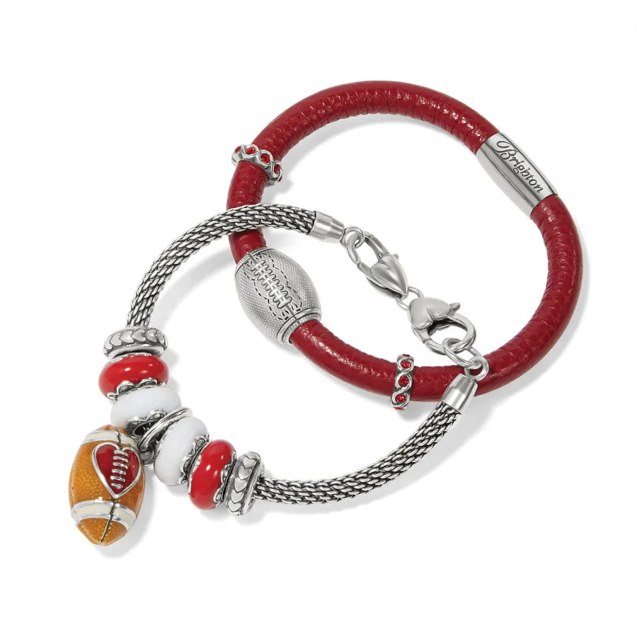 ABC Football Charm