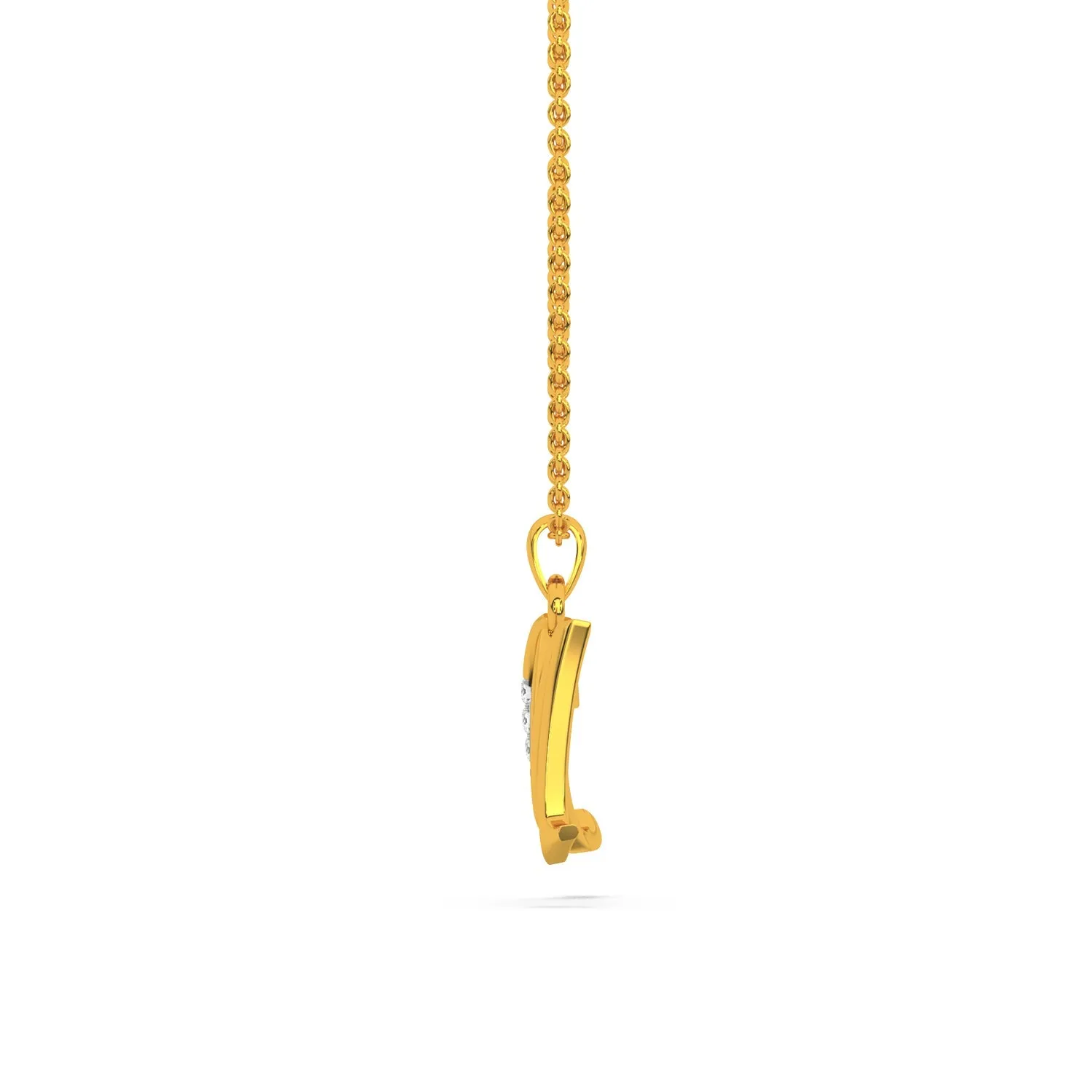 Alphabet M  Unisex Pendant