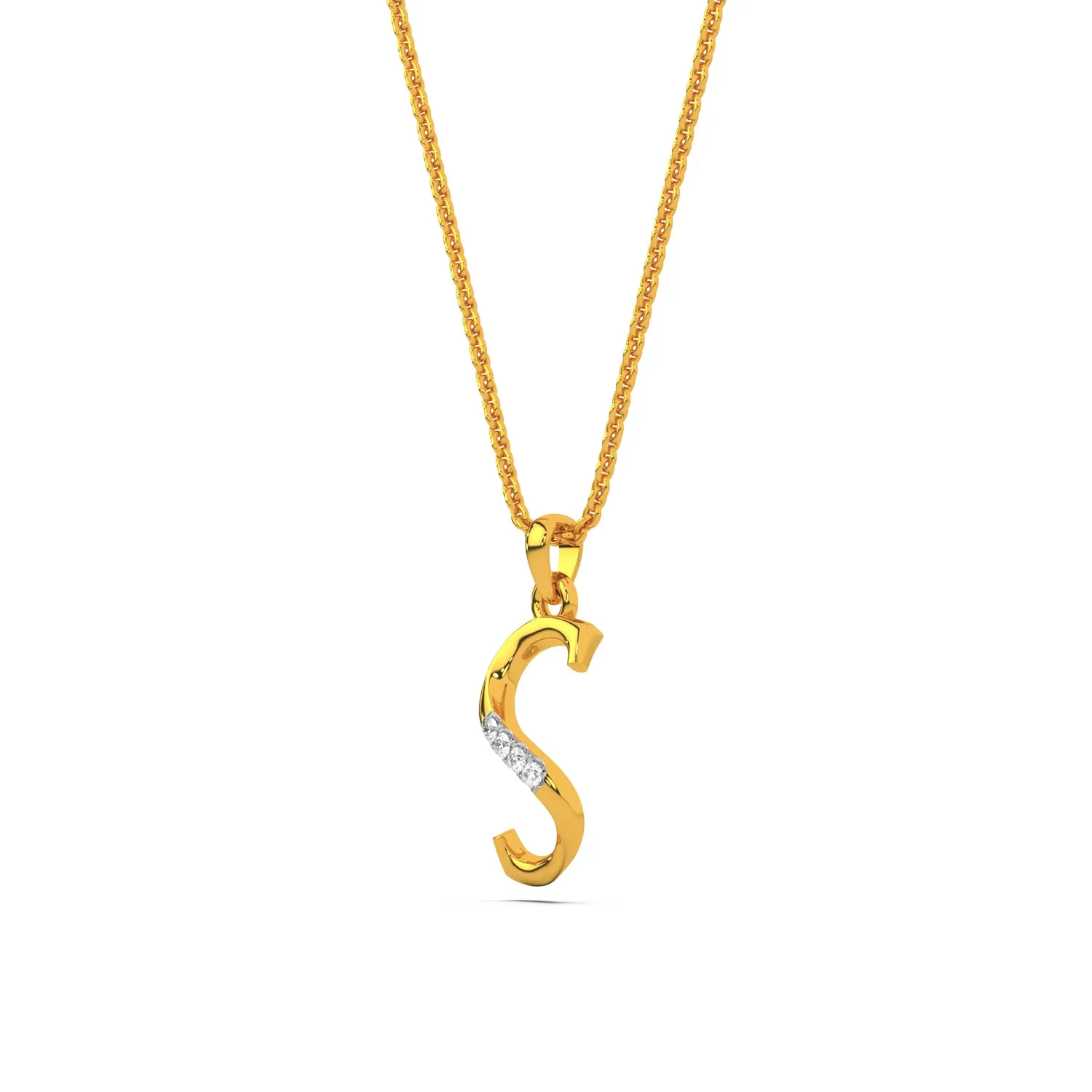 Alphabet S  Unisex Pendant