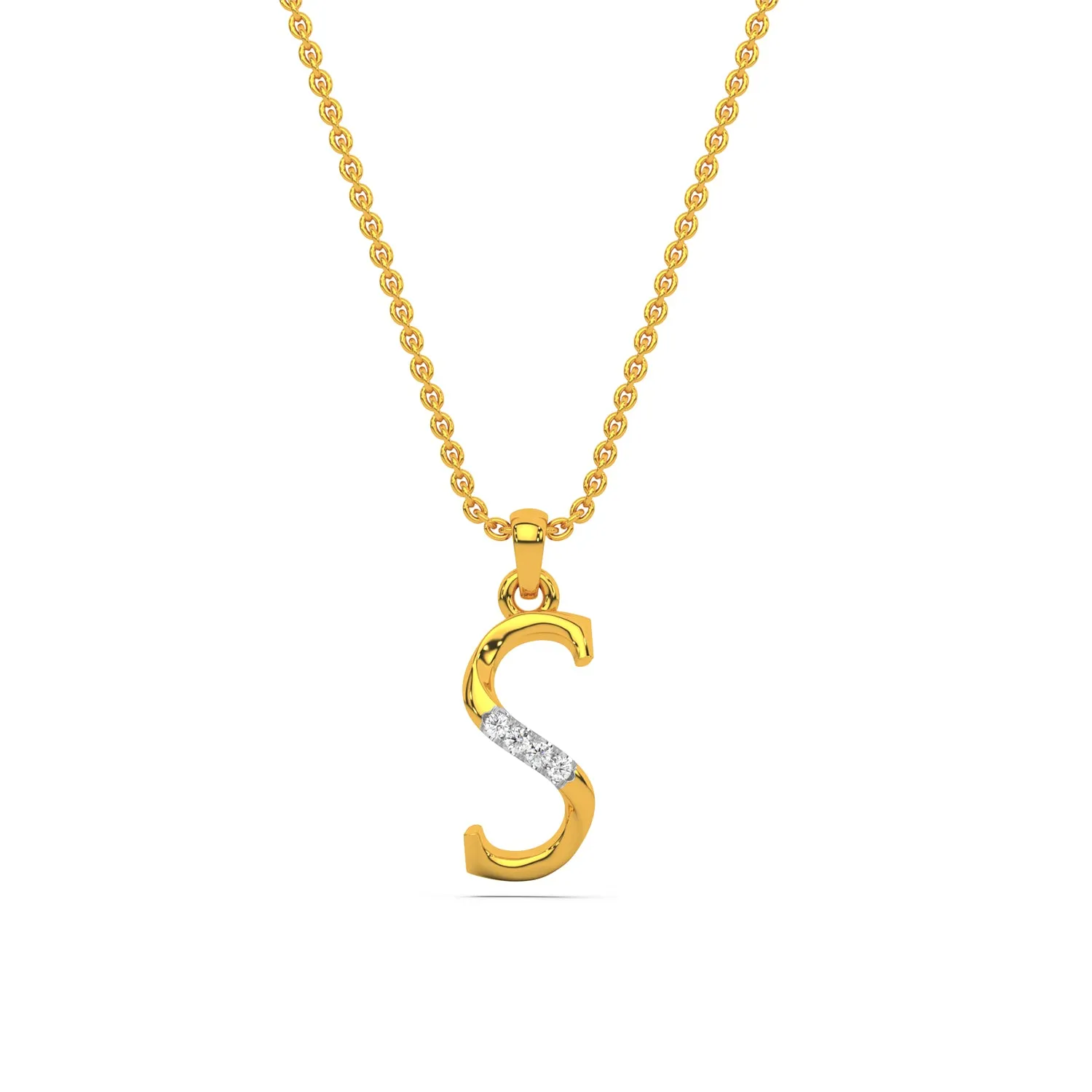 Alphabet S  Unisex Pendant