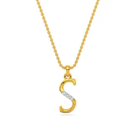 Alphabet S  Unisex Pendant