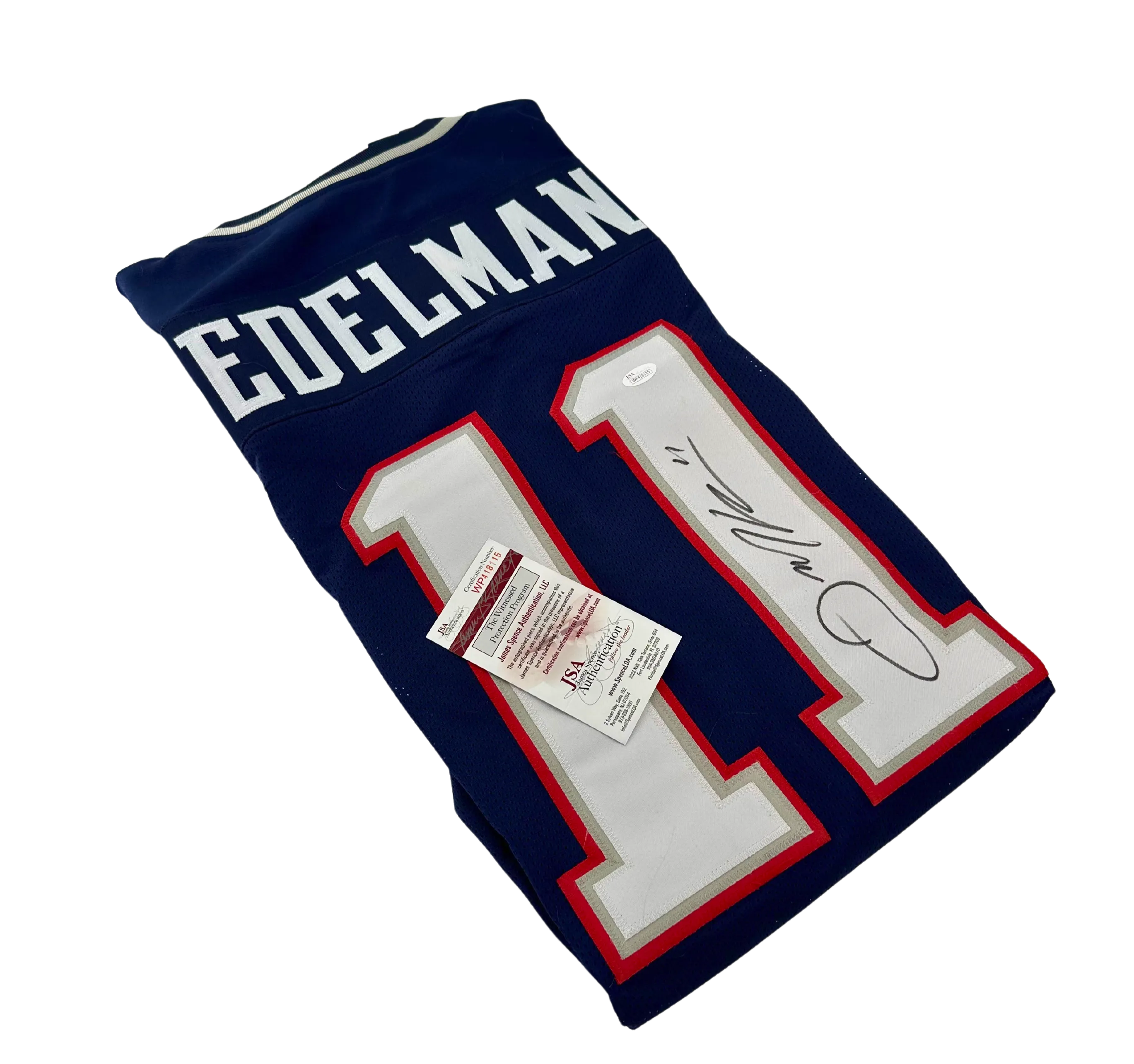 Authenticated Signed NFL Patriot Julain Edelman #11 Jersey