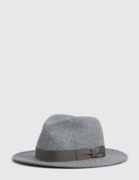 Bailey Curtis Widebrim Fedora Hat - Oxford Grey Mix