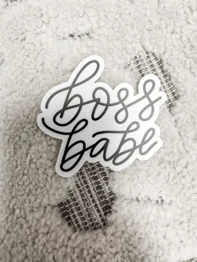 Bossbabe Cursive Sticker