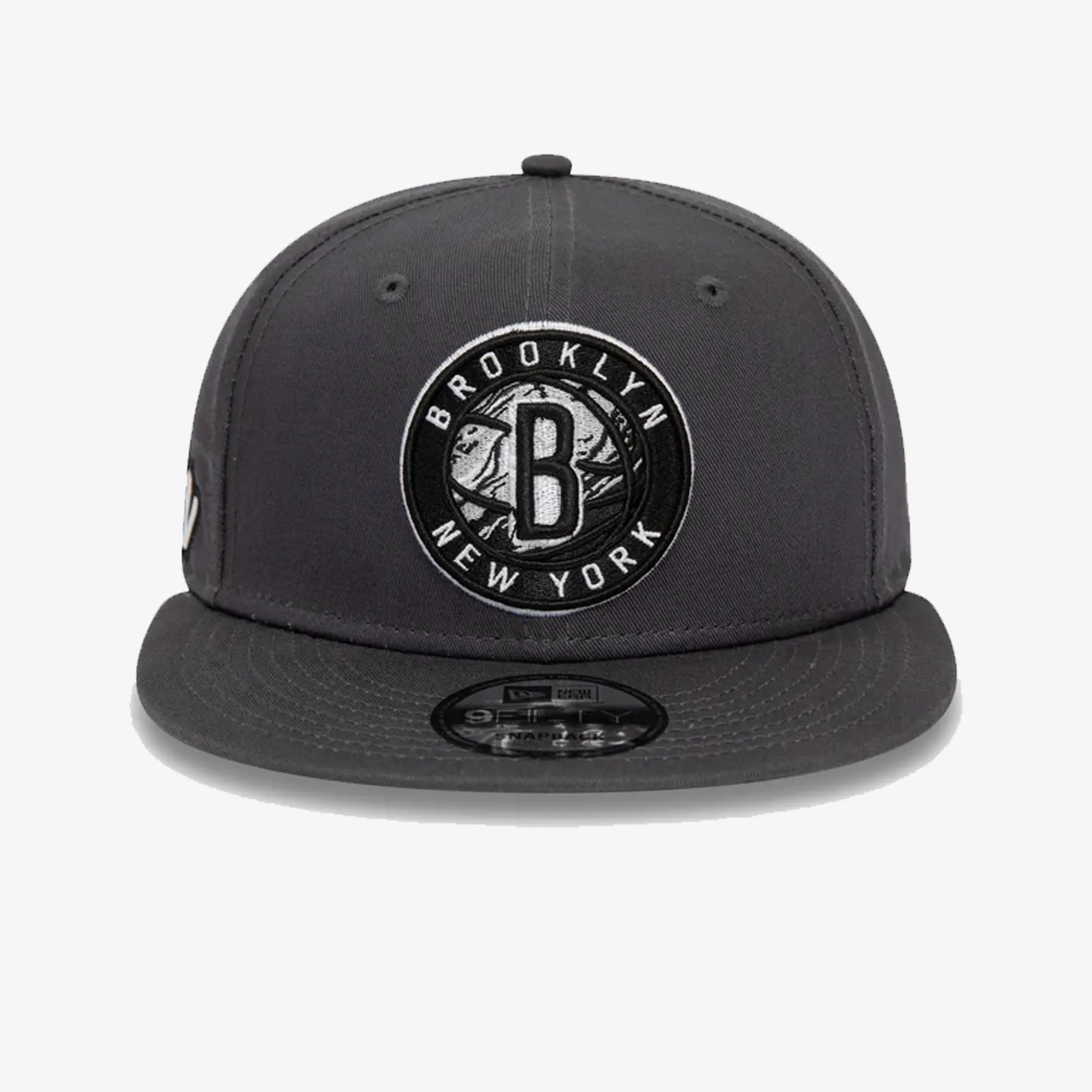 BROOKLYN NETS NBA SEASONAL INFILL GREY 9FIFTY SNAPBACK CAP 'GREY'