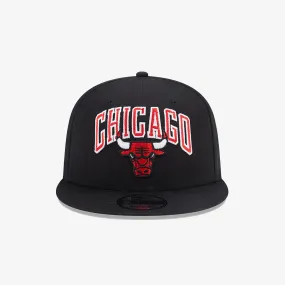 CHICAGO BULLS NBA PATCH BLACK 9FIFTY SNAPBACK CAP 'BLACK'