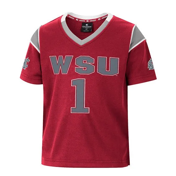 Colosseum Toddler WSU 1 Football Jersey - Stylish & Comfortable for Young Fans