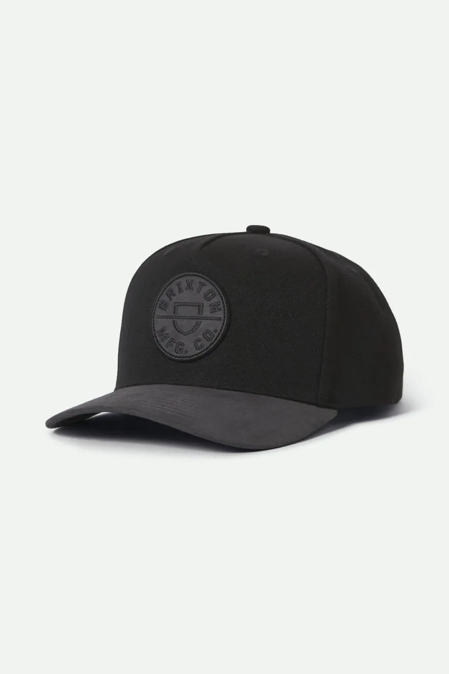 Crest C Netplus MP Snapback - Black/Black/Black