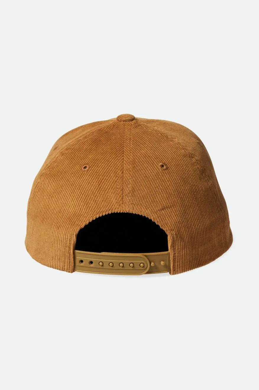 Crest C Netplus MP Snapback - Golden Brown Cord