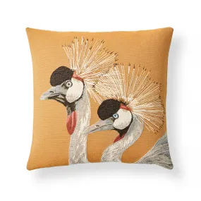 Crowned Cranes Pillow