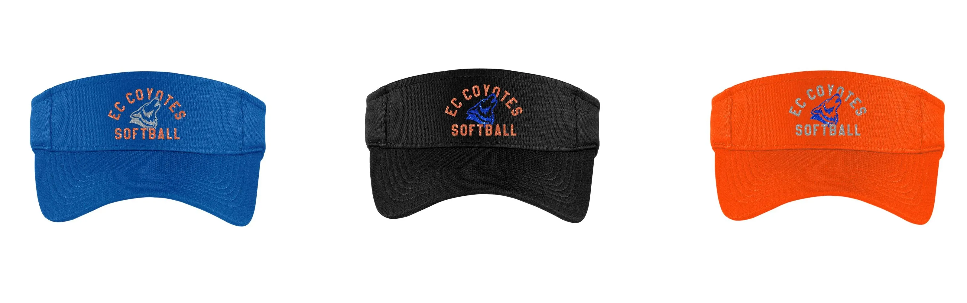 EC Coyotes Visors- matte or glitter