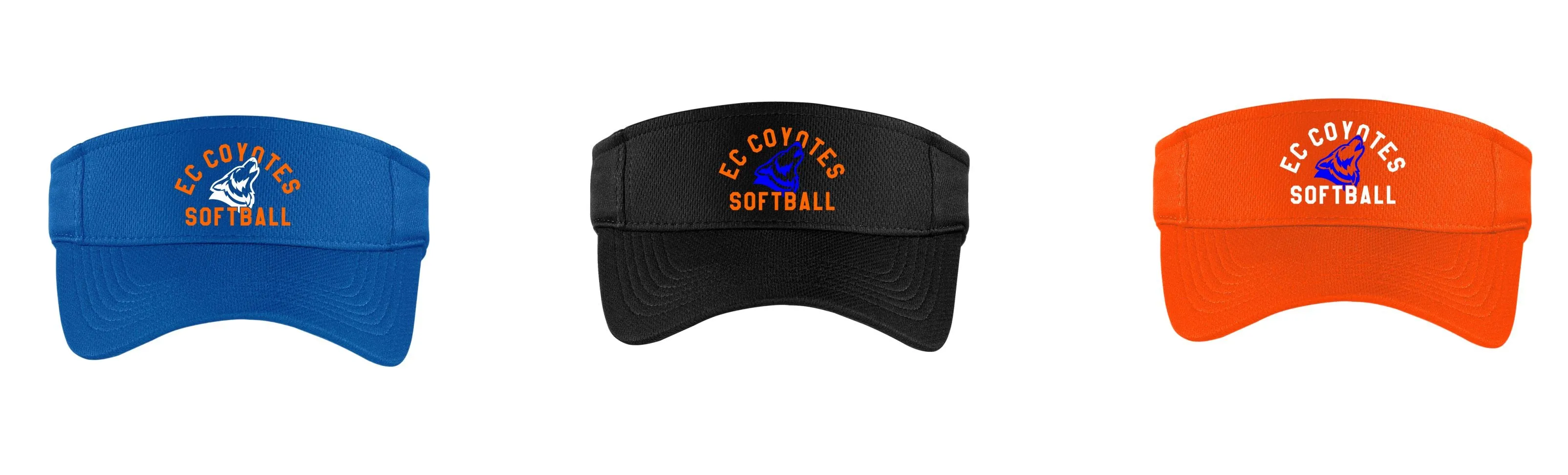 EC Coyotes Visors- matte or glitter