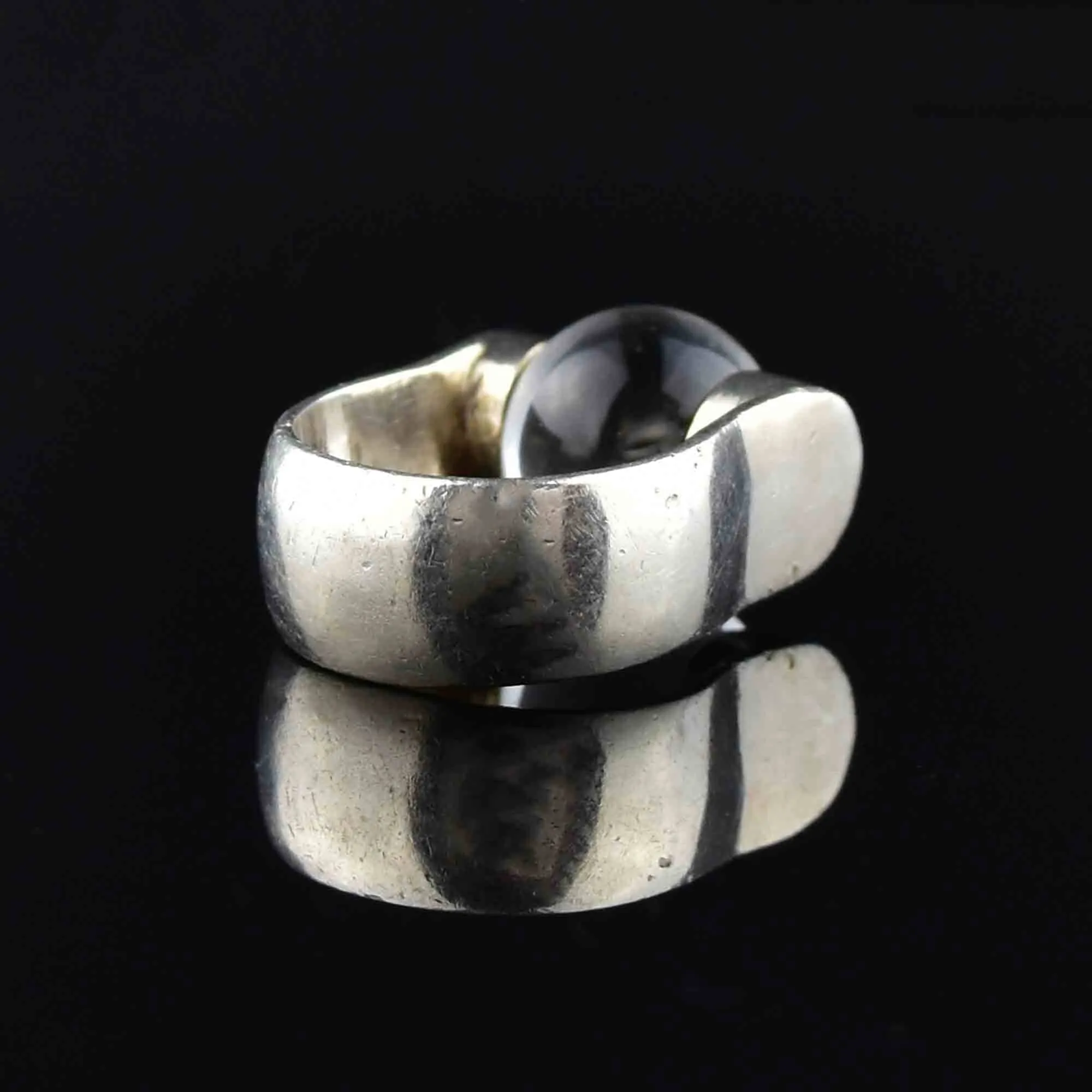 Final Payment Sterling Silver Pools of Light Spinner Ring