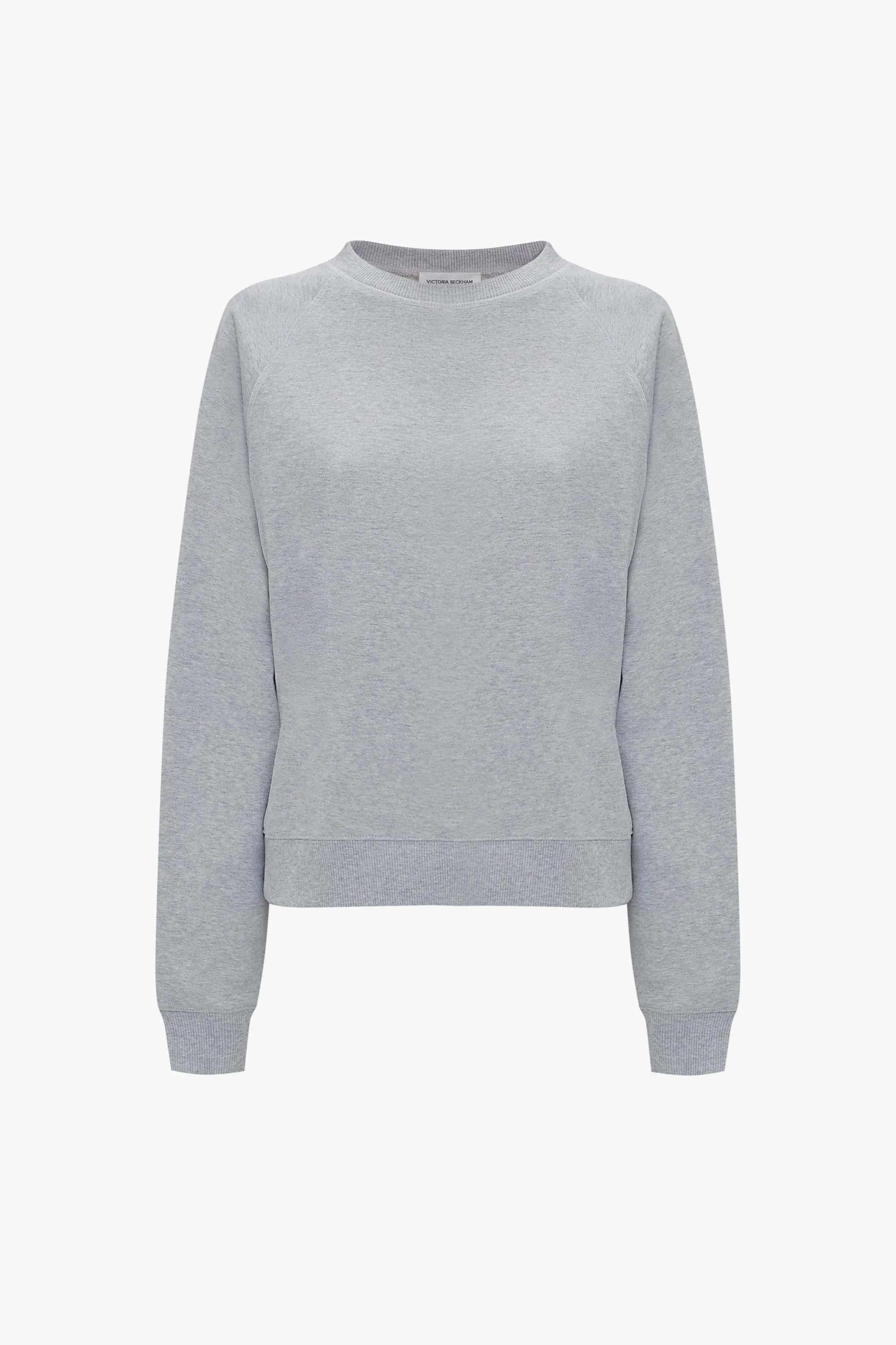 Football Sweatshirt In Grey Marl