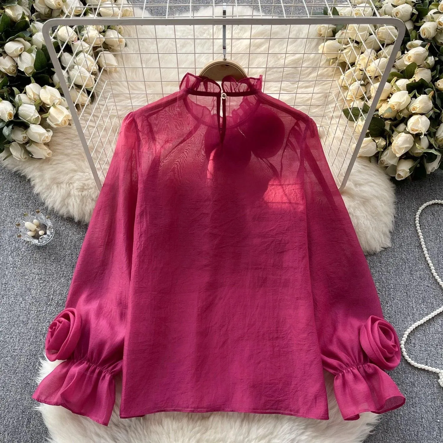 Freya Premium Rosette Blouse