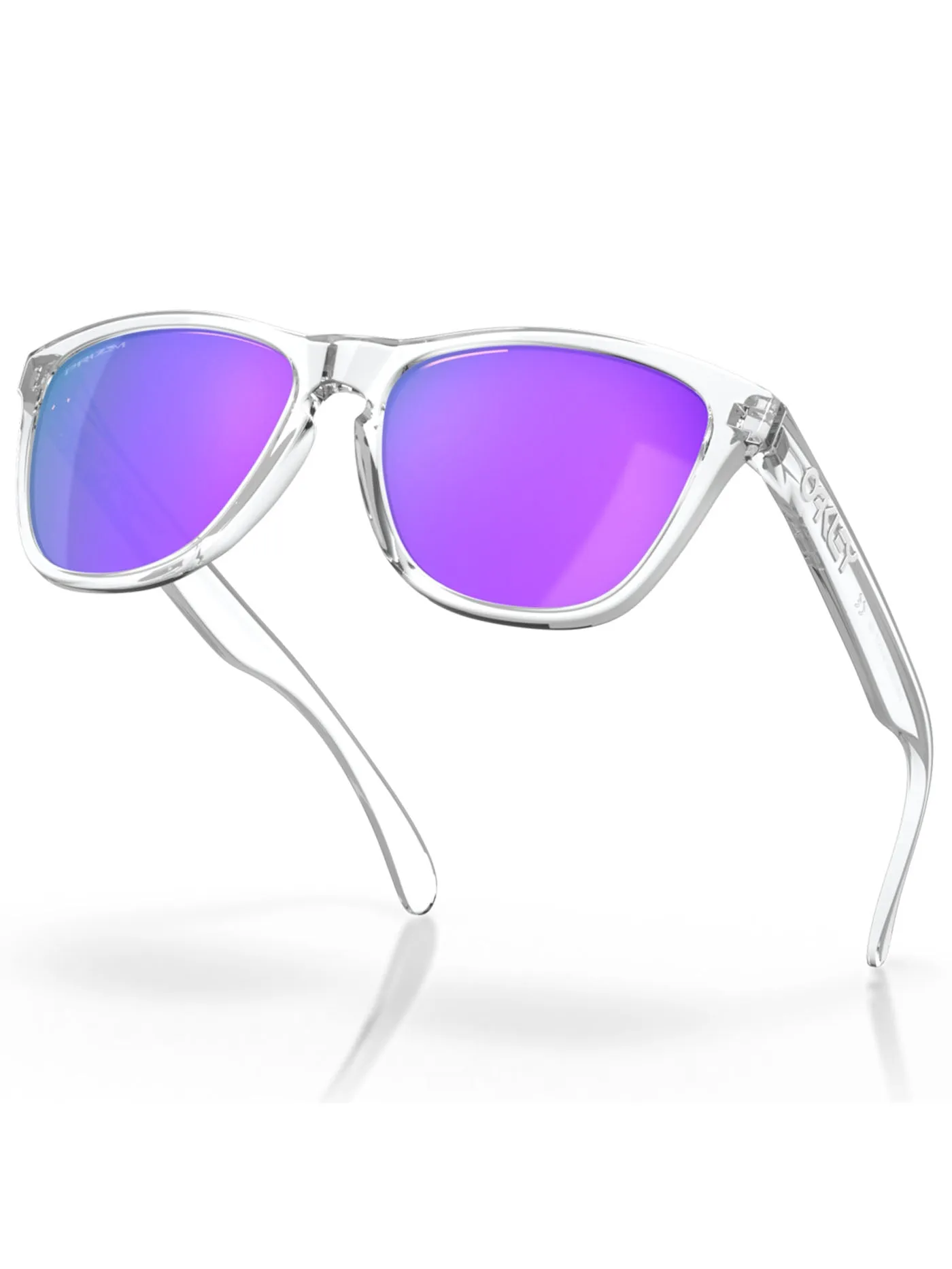 Frogskins Polished Clear/Prizm Violet Sunglasses