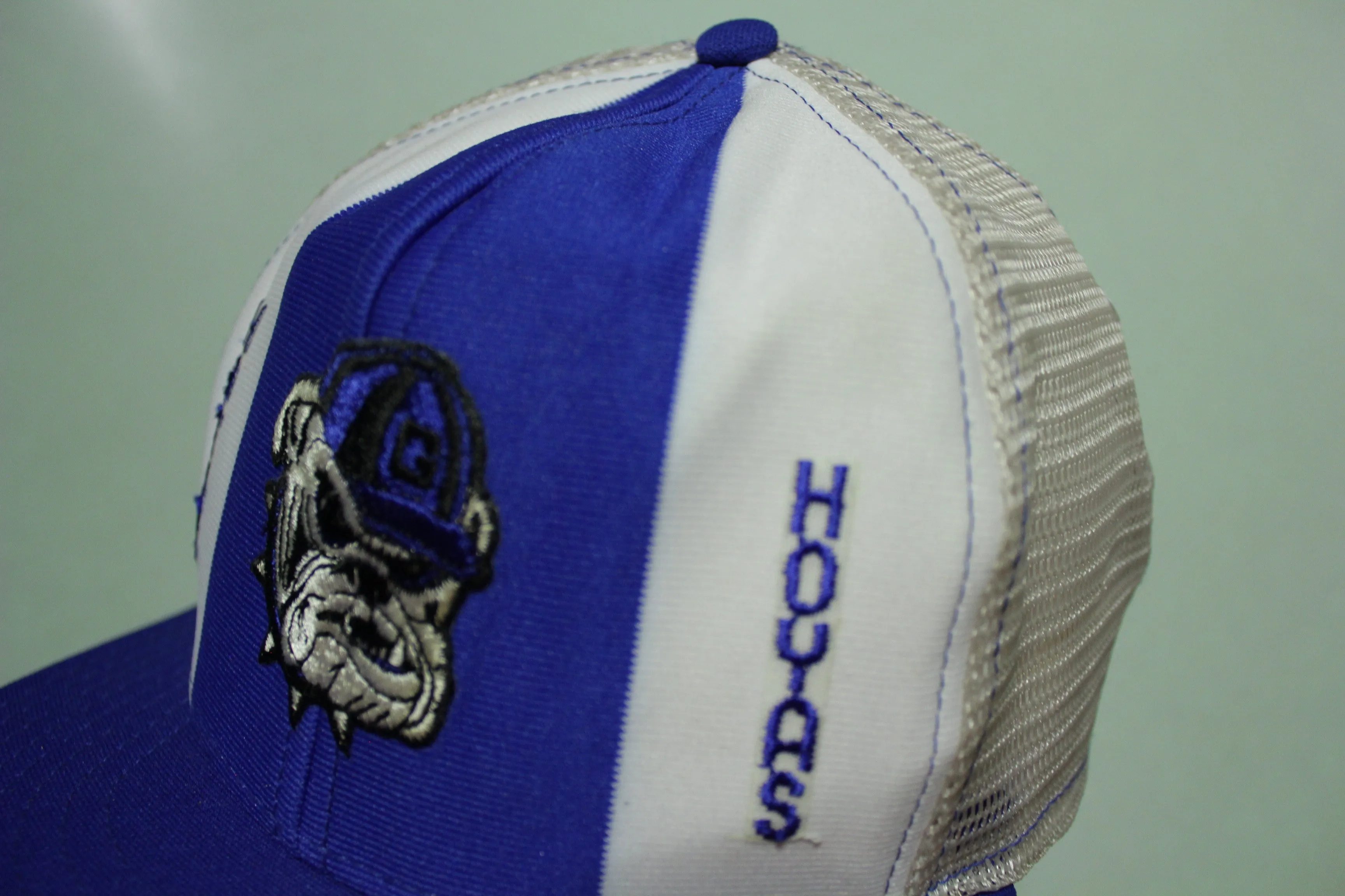 Georgetown Hoyas AJD Lucky Stripes Vintage 80's Adjustable Snap Back Trucker Hat