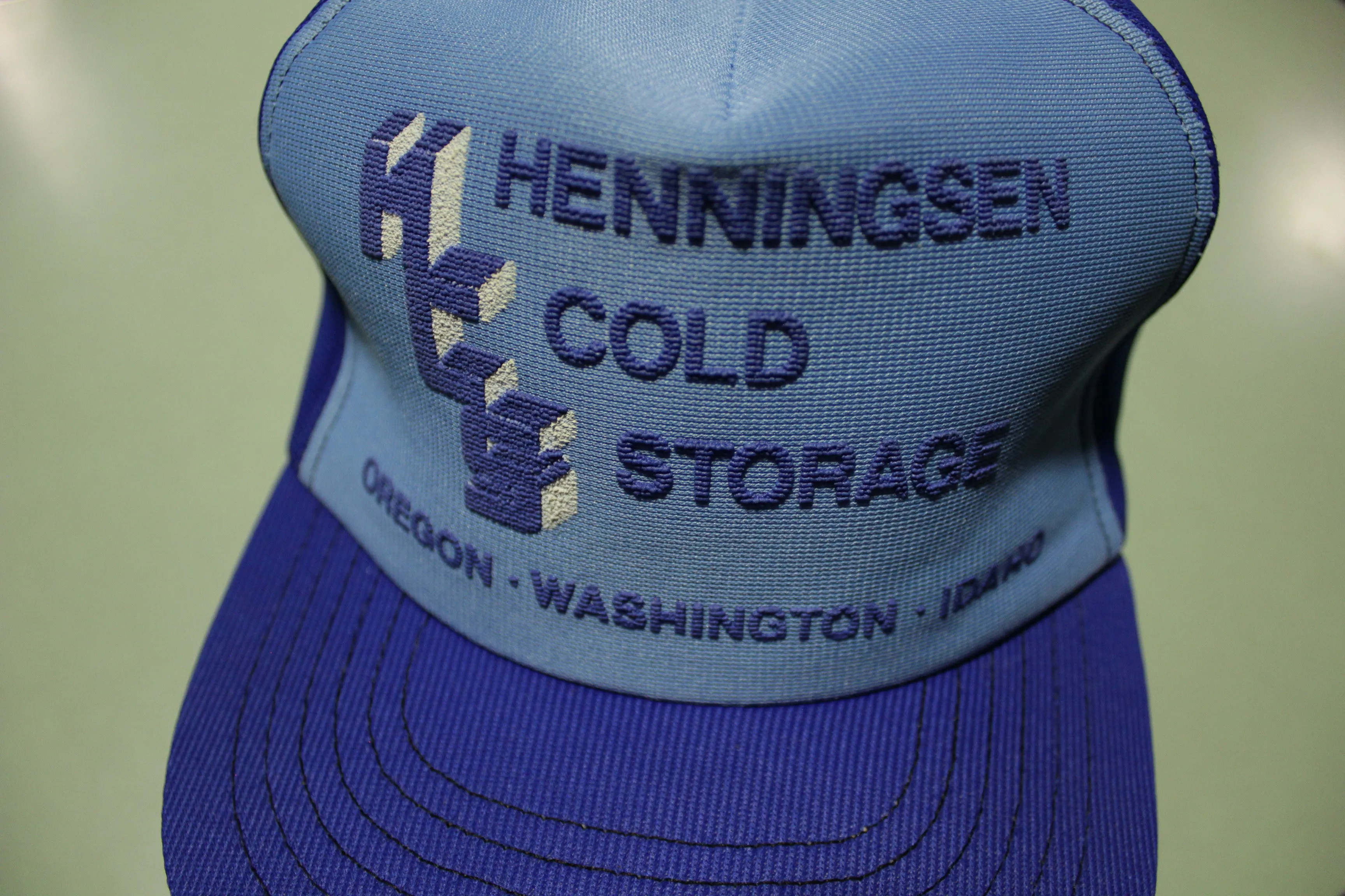 Henningsen Cold Storage OR WA ID Vintage 80's Trucker Snapback Adjustable Hat