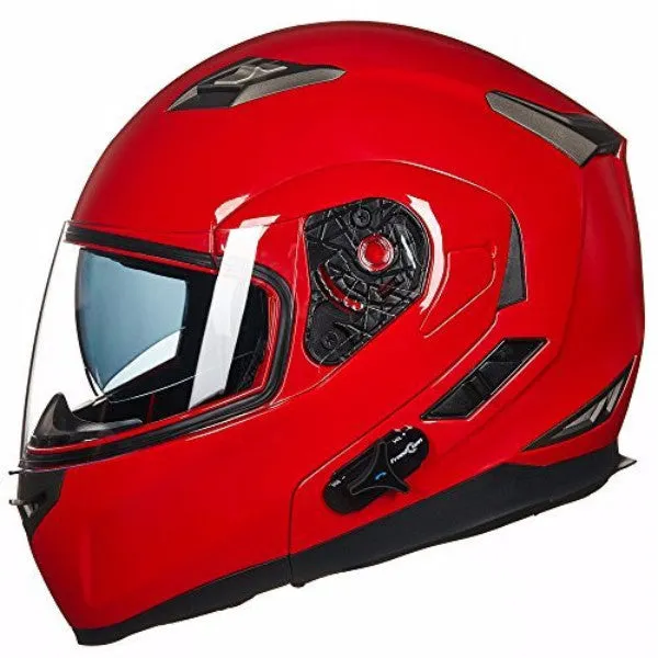 ILM Bluetooth Integrated Modular Flip up Full Face Motorcycle Helmet Model 953