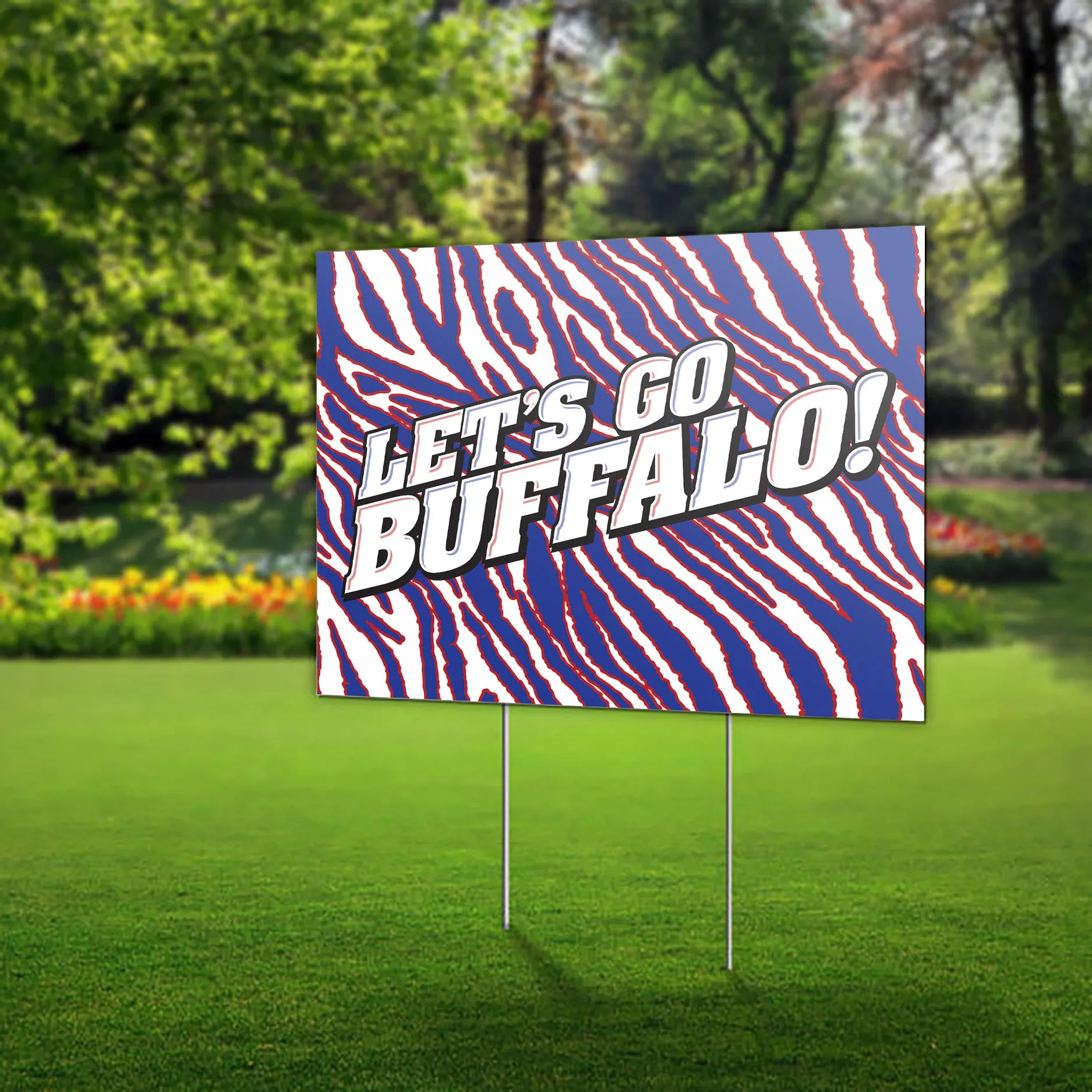 Lawn Sign - Let's Go Buffalo - Show your support with this Buffalo Bills Sign