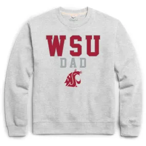 LEAGUE WSU DAD GREY CREWNECK  (see notes)