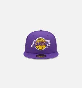 Los Angeles Lakers Pop Sweat 59fifty Fitted Hat Mens Hat - Purple