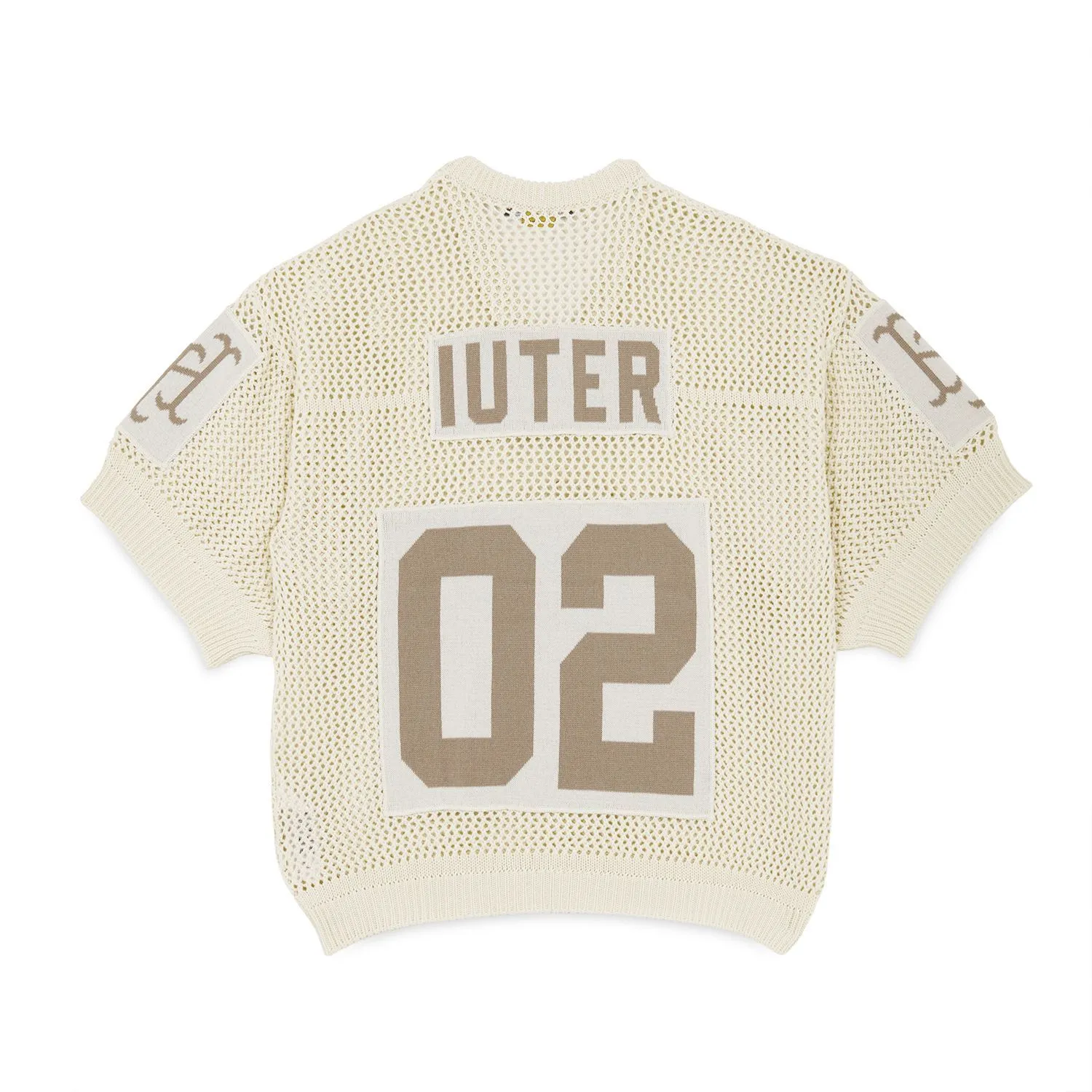 MESH FOOTBALL JERSEY BEIGE