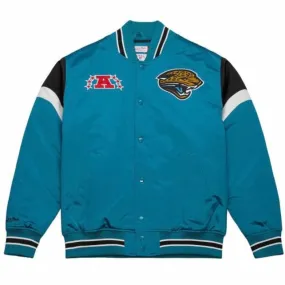 Mitchell & Ness NFL Jacksonville Jaguars Heavyweight Satin Jacket (Teal)