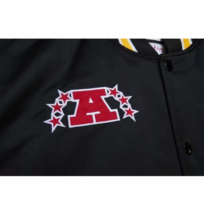 Mitchell & Ness NFL Pittsburgh Steelers Heavyweight Satin Jacket (Black)