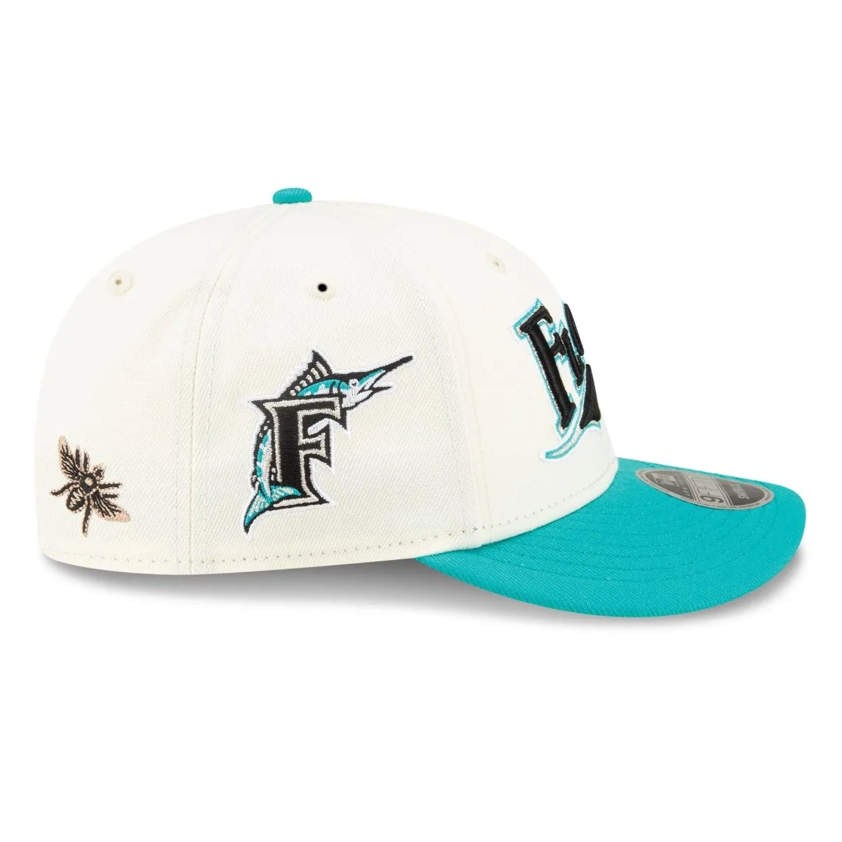 New Era X Felt Miami Marlins Low Profile 9FIFTY Snapback Cream