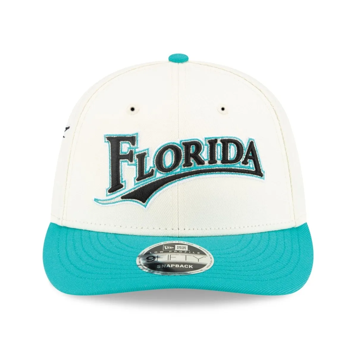 New Era X Felt Miami Marlins Low Profile 9FIFTY Snapback Cream