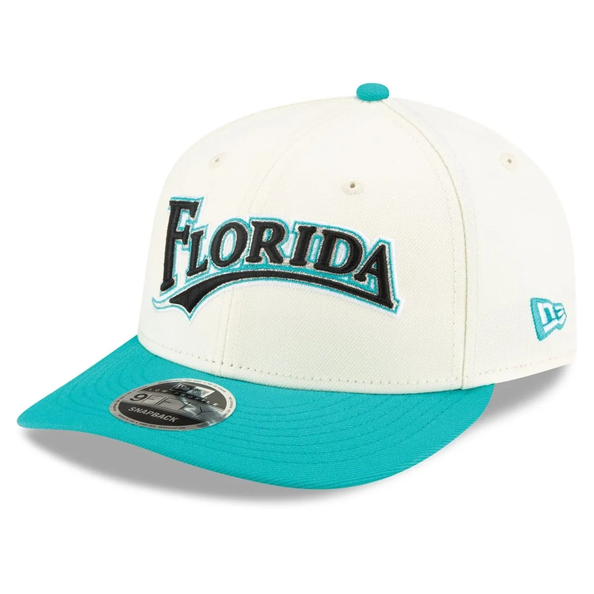 New Era X Felt Miami Marlins Low Profile 9FIFTY Snapback Cream