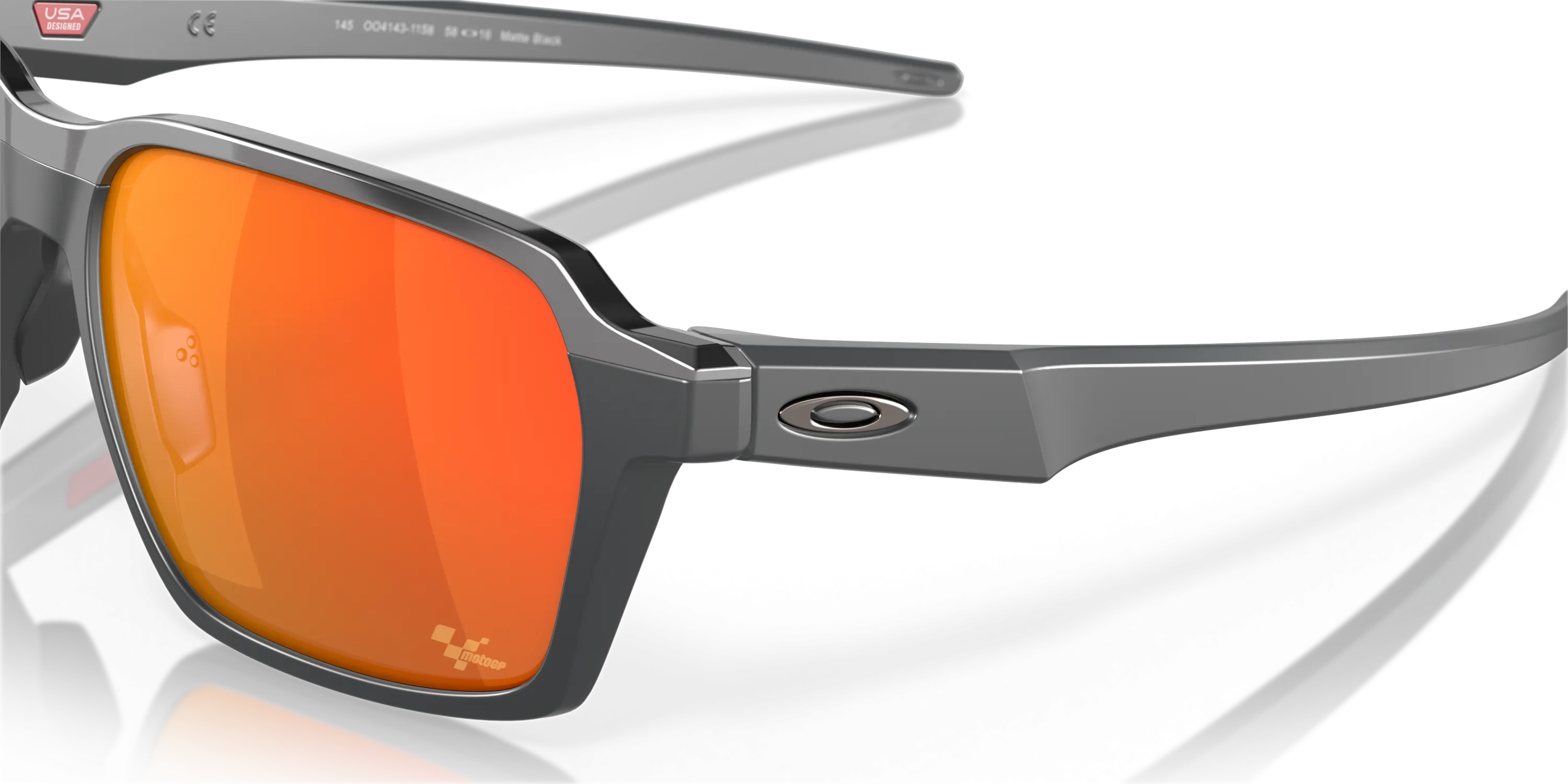 Oakley Parlay MotoGP Prizm Ruby Lenses - Matte Carbon Frame