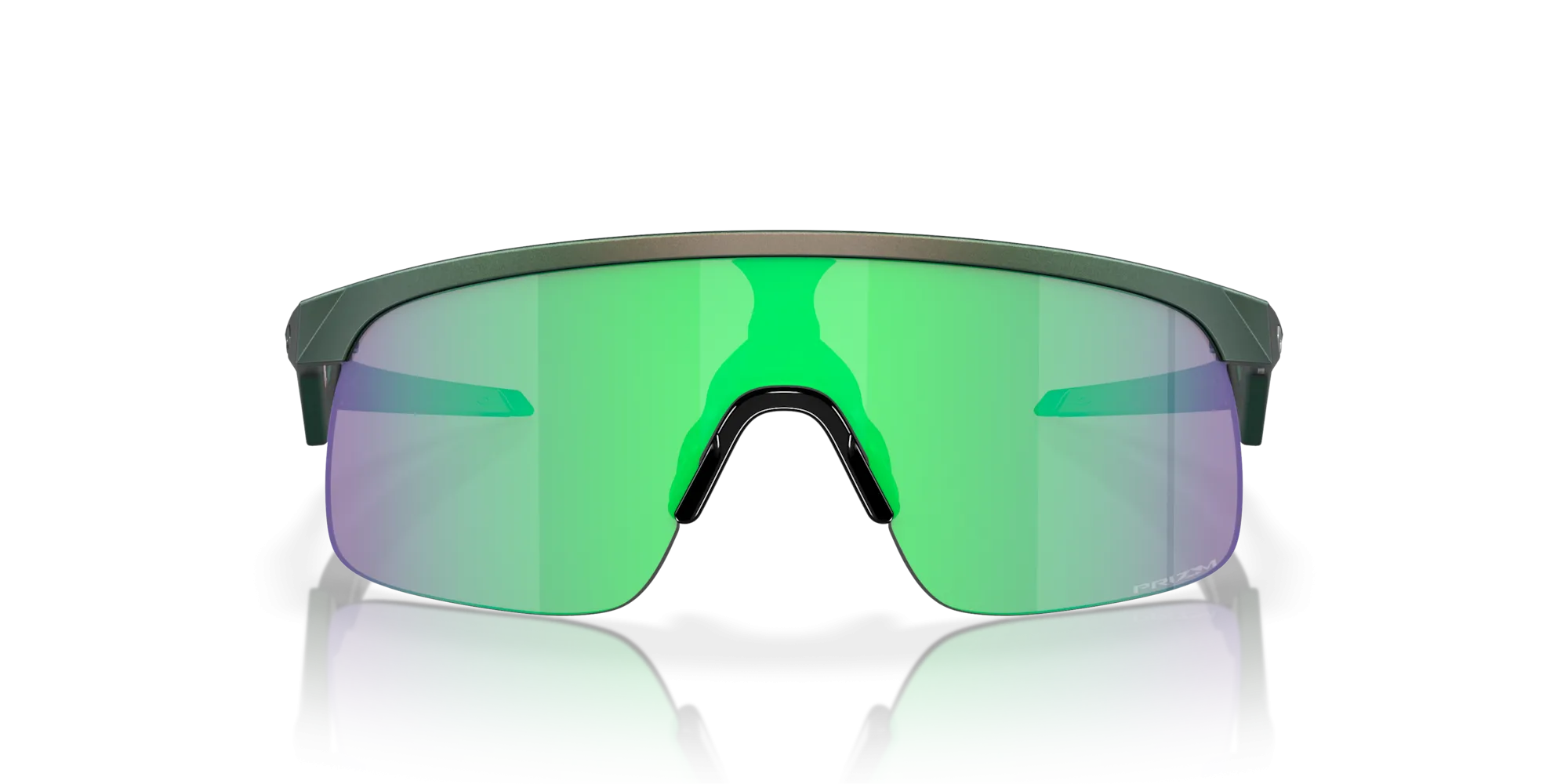 Oakley Resistor Prizm Jade Lenses Matte Silver/Green Colorshift Frame - (Youth Fit)