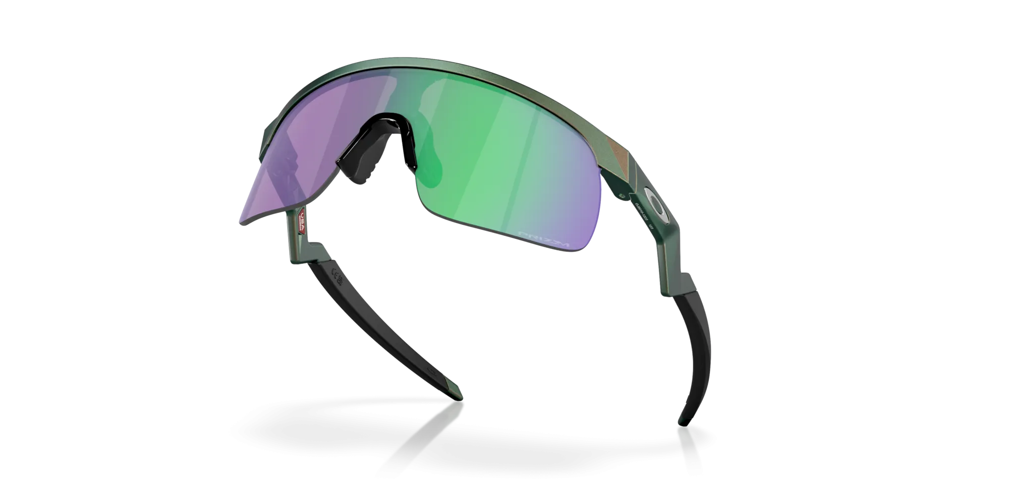 Oakley Resistor Prizm Jade Lenses Matte Silver/Green Colorshift Frame - (Youth Fit)