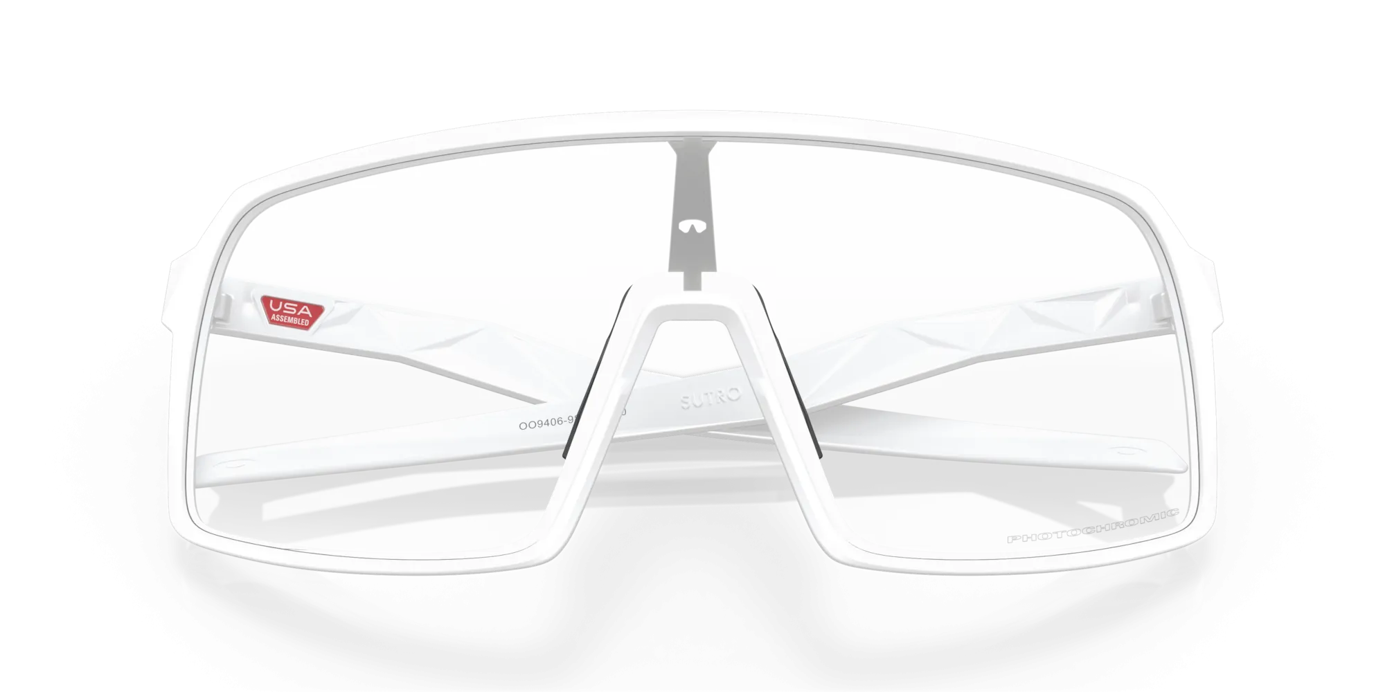 Oakley Sutro Clear To Black Iridium Photochromic Lenses Matte White Frame