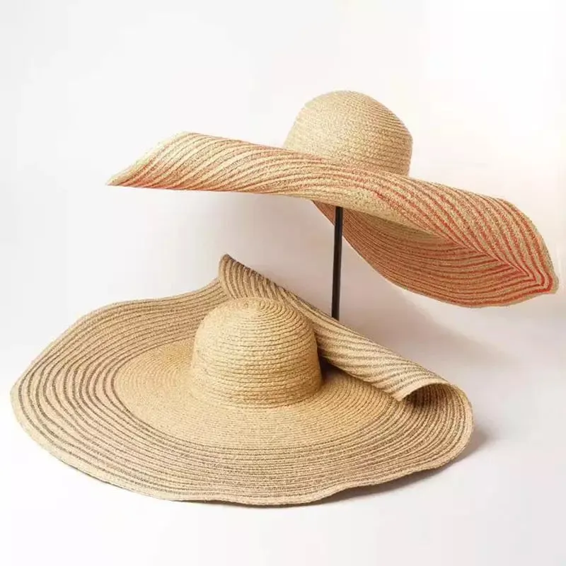 Oversize Raffia Hat