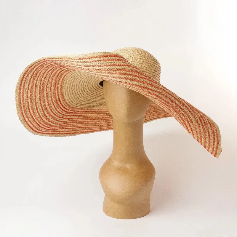 Oversize Raffia Hat