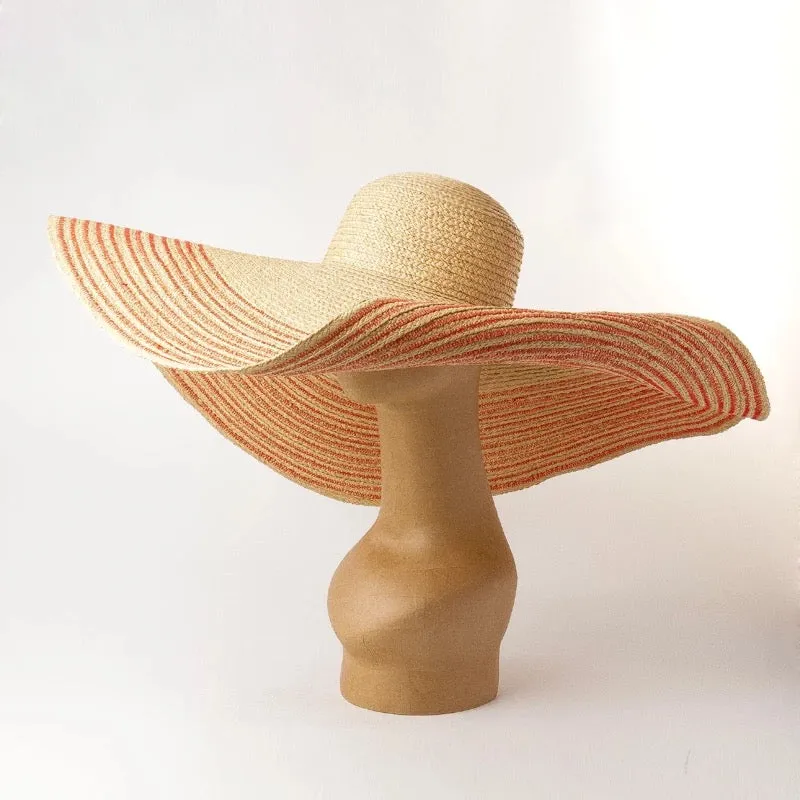 Oversize Raffia Hat