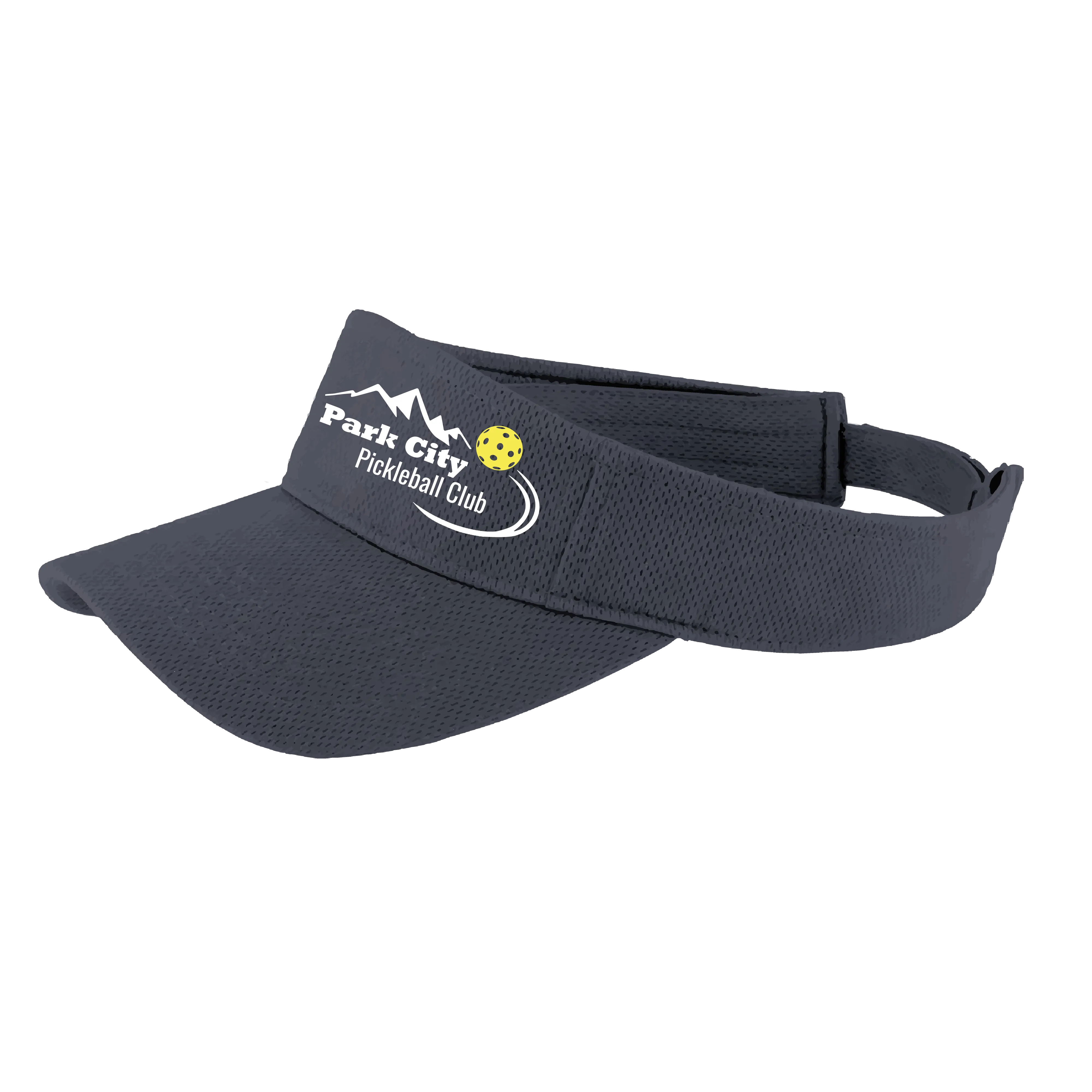 Park City Pickleball Club (Customizable) | Pickleball Visors | Moisture Wicking 100% Polyester