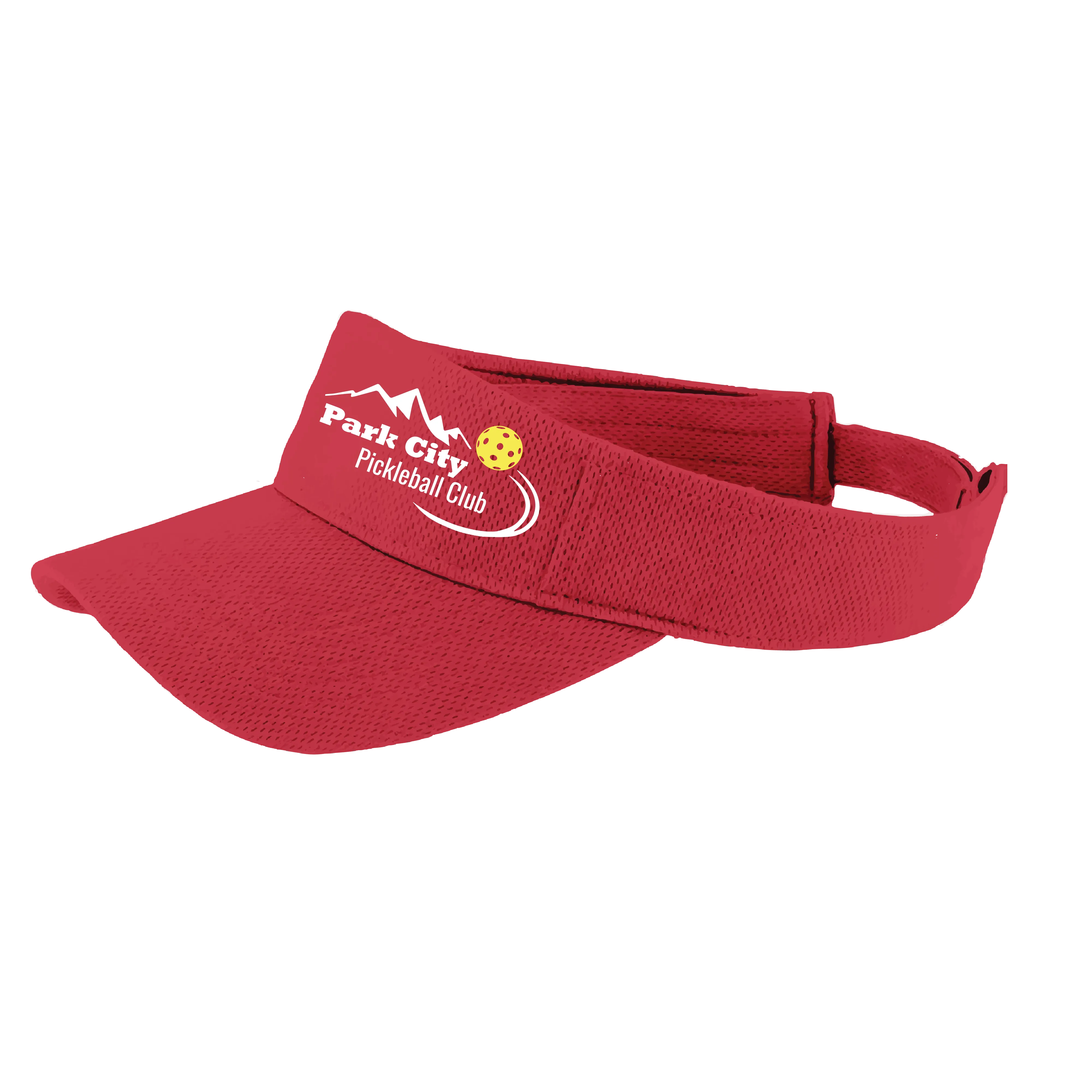 Park City Pickleball Club (Customizable) | Pickleball Visors | Moisture Wicking 100% Polyester