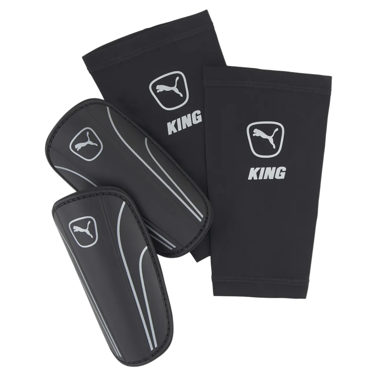 Puma football shin guards King 030851-02 black-silver