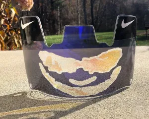 Purple Chrome Joker Custom Football Visor