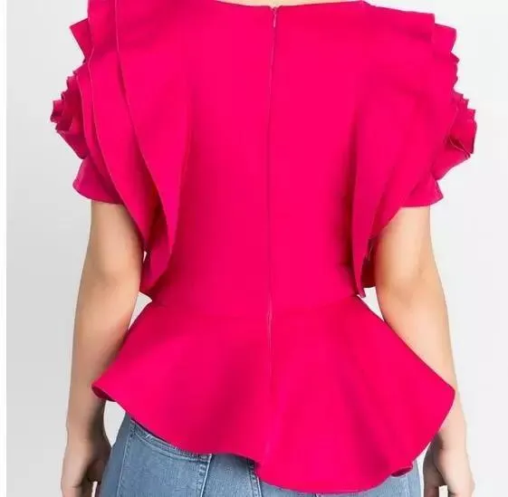 Rose Petal Sleeve Blouses