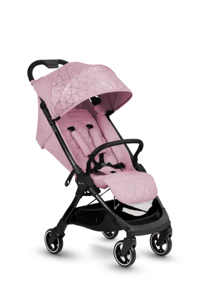 Silver Cross Clic Stroller, Footmuff & Raincover - Pink