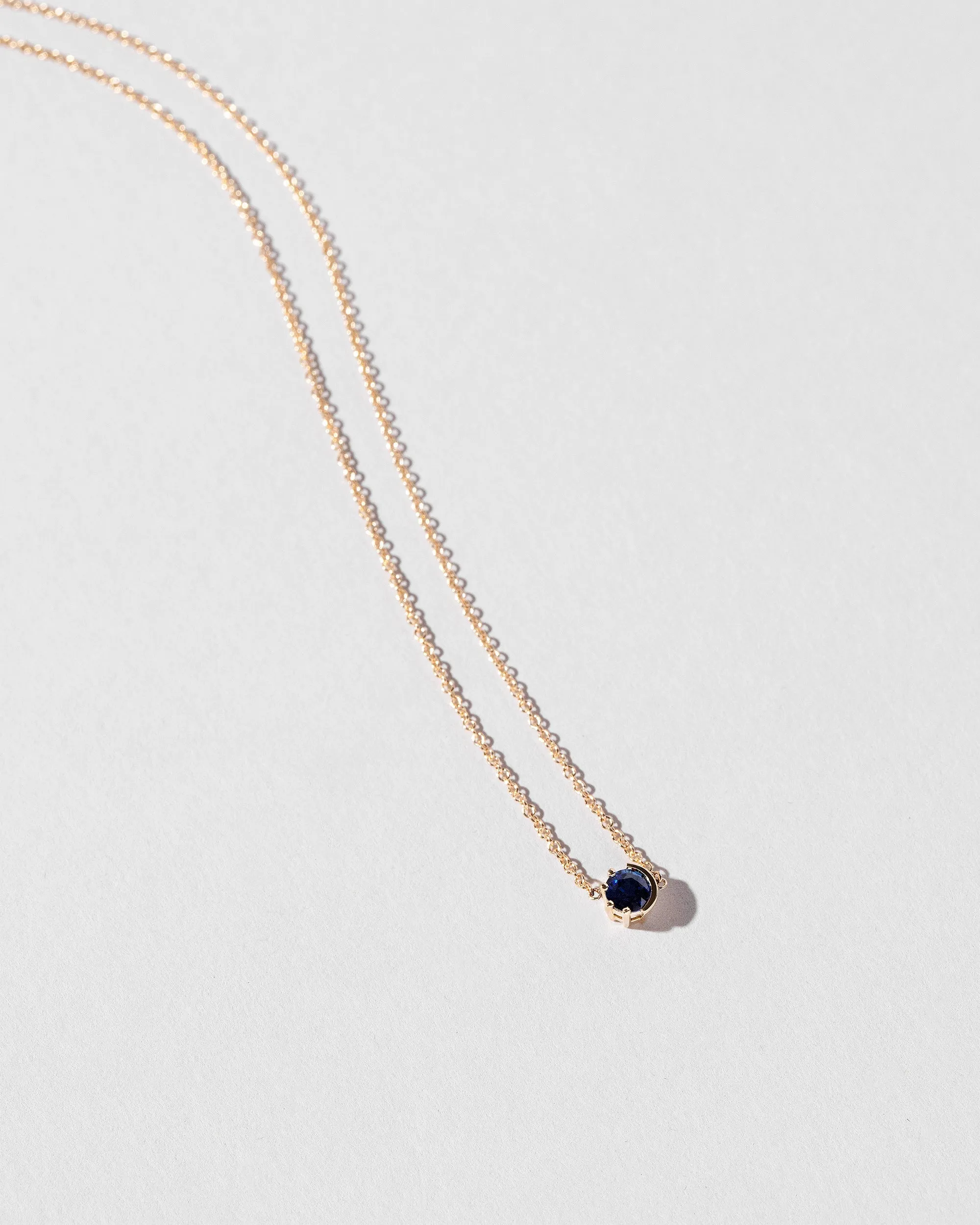 Sun & Moon Necklace - Sapphire