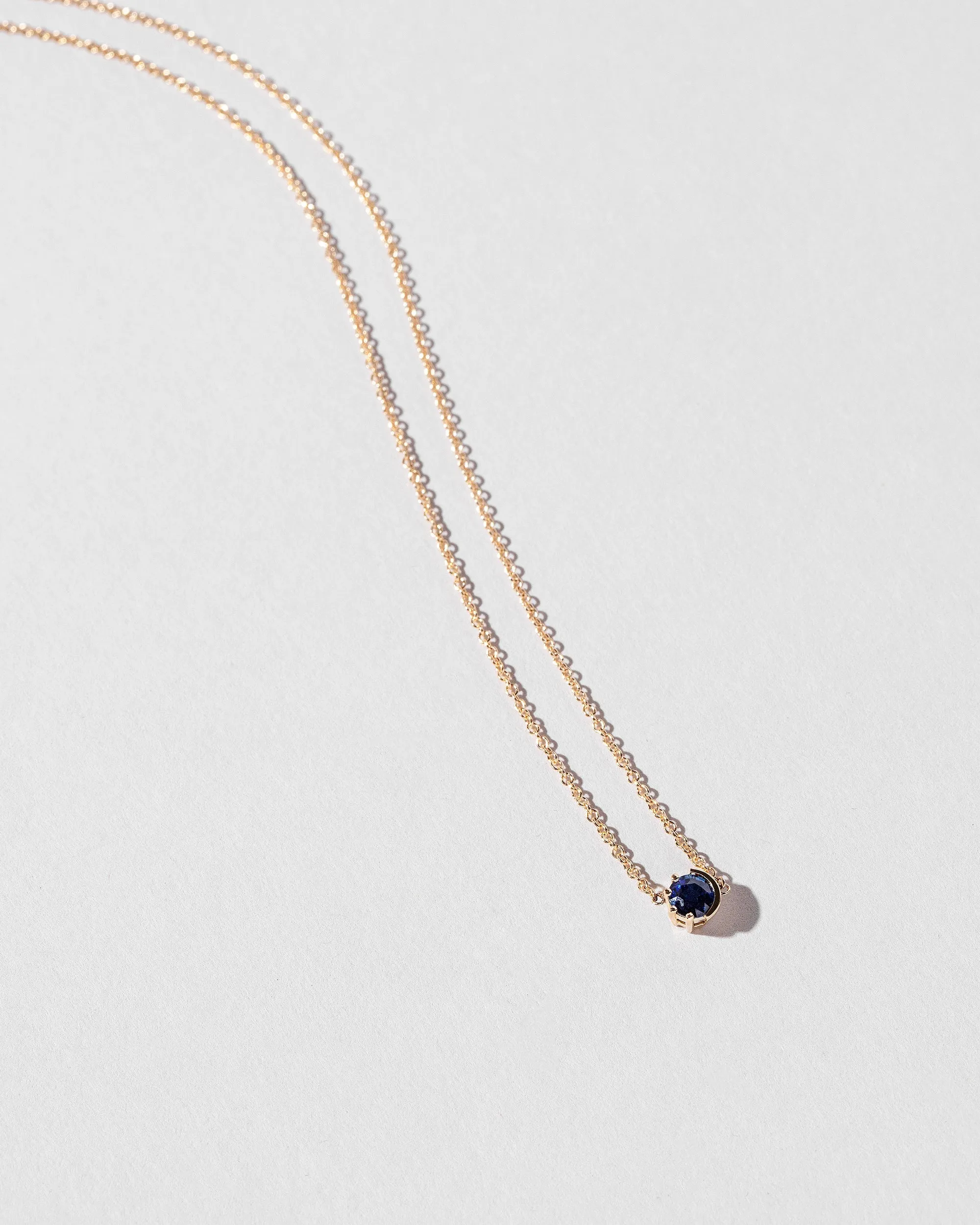 Sun & Moon Necklace - Sapphire